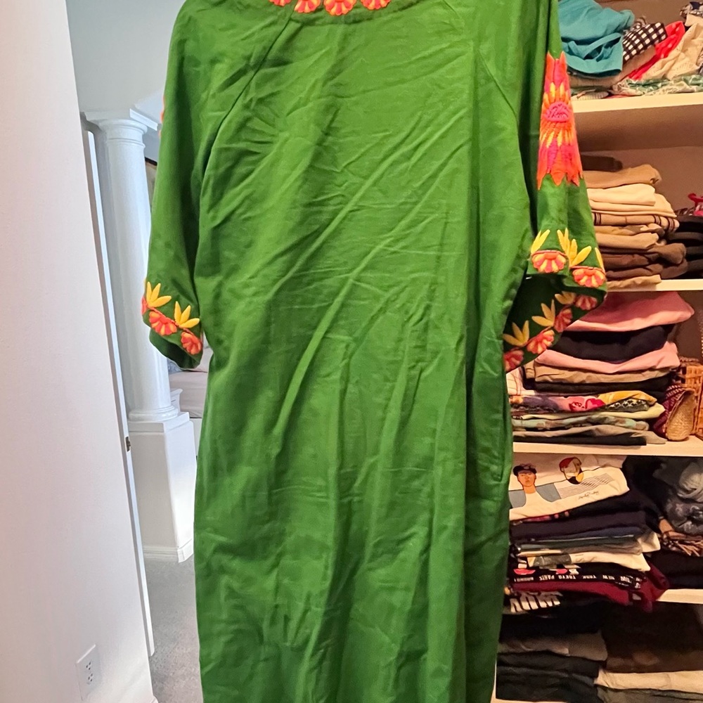 Frances Valentine embroidered long caftan size 4 - Picture 7 of 8